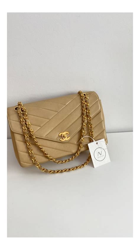 beige chanel flap|vintage chanel single flap bag.